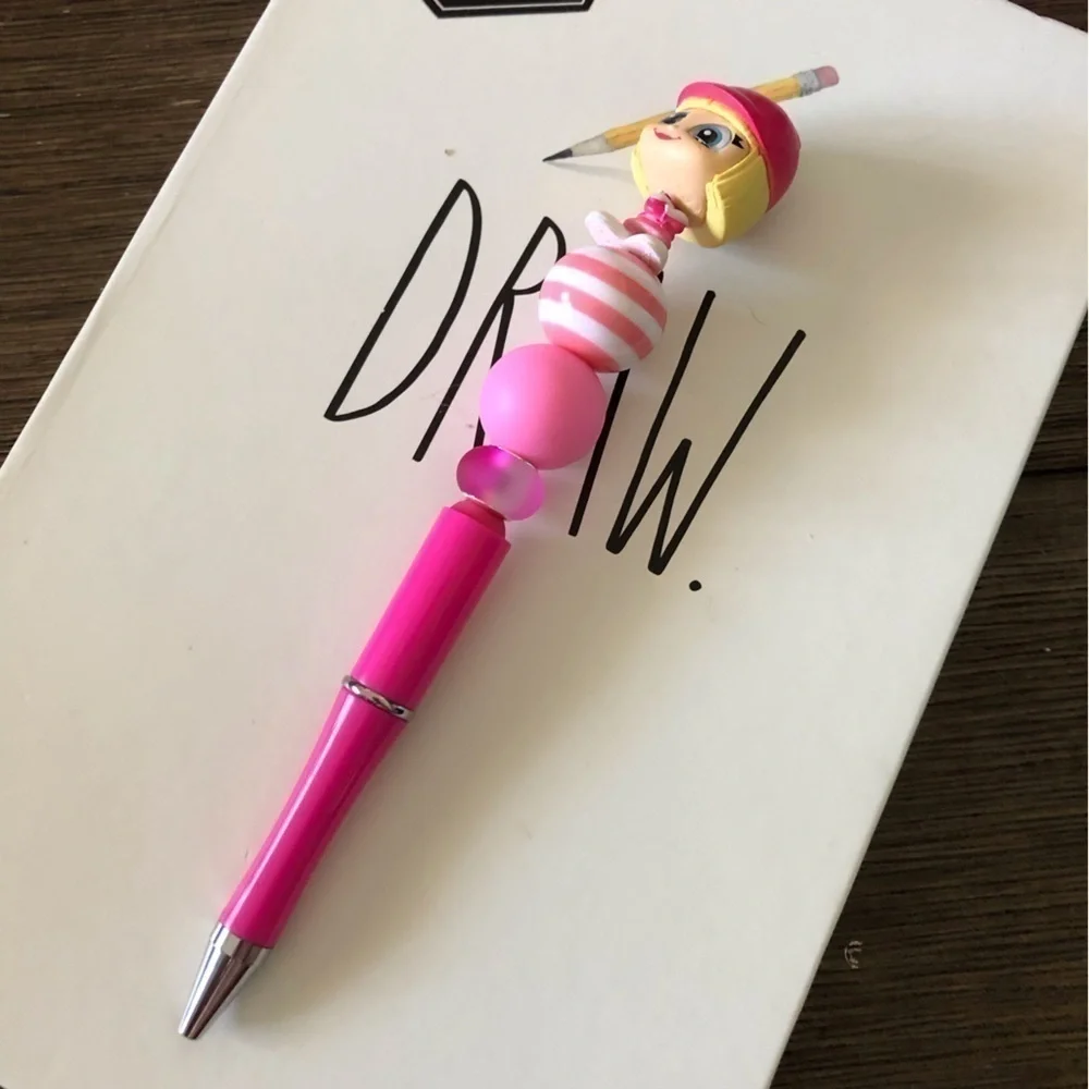 Disney Doorables: Wreak it Ralph: Taffyta Muttonfudge handmade beaded pen
